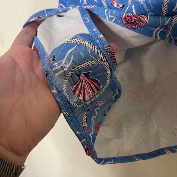 New Doen Marbella maillotone piece swimsuit blue shell liberty Solent shores XXL - Picture 5 of 8